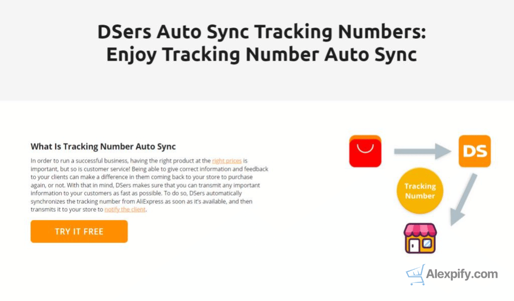 Auto sync tracking numbers